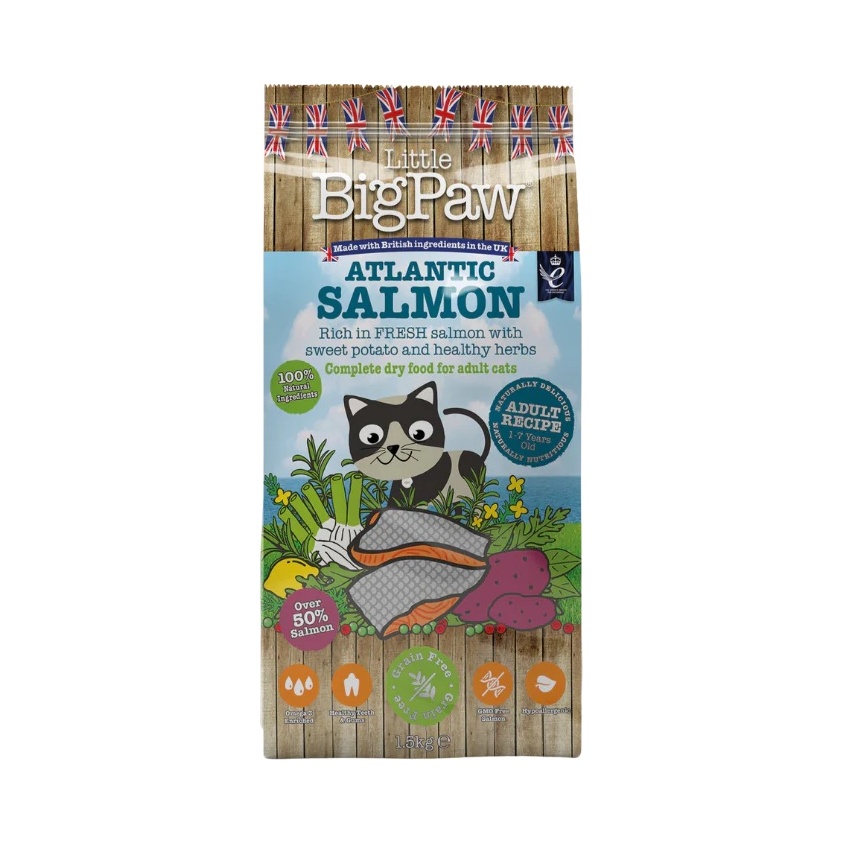 Little BigPaw Atlantic Salmon Voksen Kat - 1,5 kg
