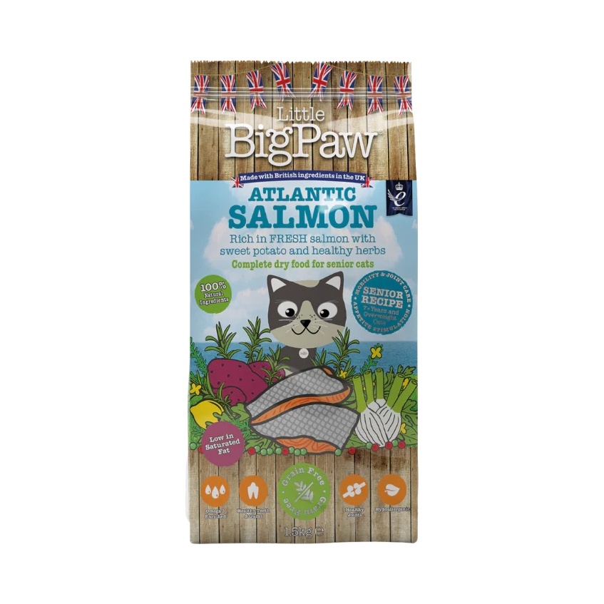 Little BigPaw Atlantic Salmon Senior Cat - 1,5 kg