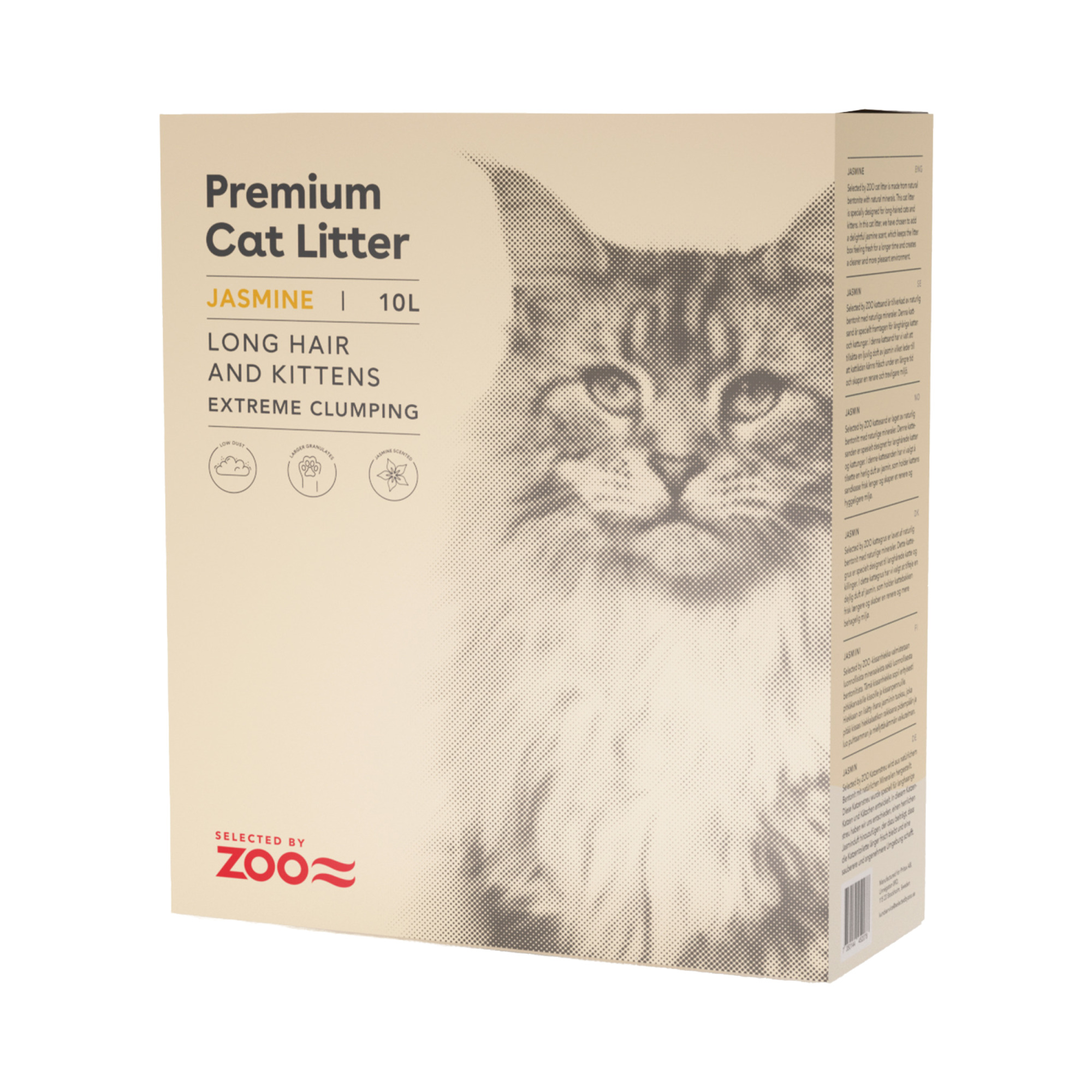 Premium Cat Litter Jasmin Long Hair & Kitten - 10 L